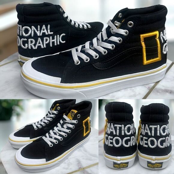 VANS Sk8-Hi REISSUE 138 NATIONAL GEOGRAPHIC Size 6.5 Men 8 Womens